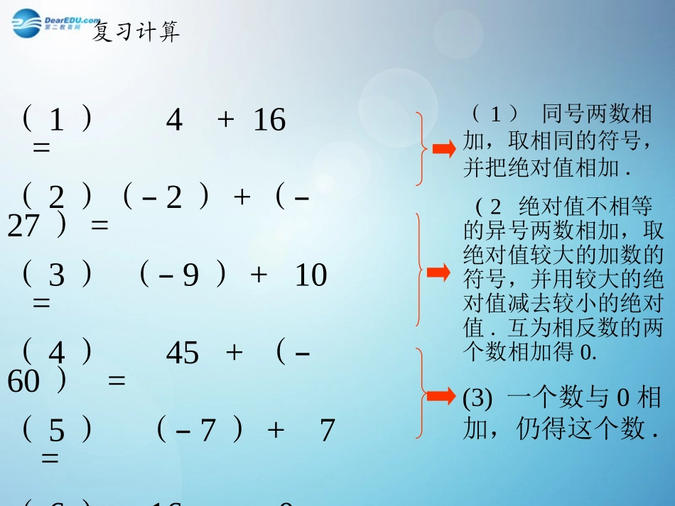 七年级数学上册_132_有理数减法(第1课时)课件_新人教版_第1页