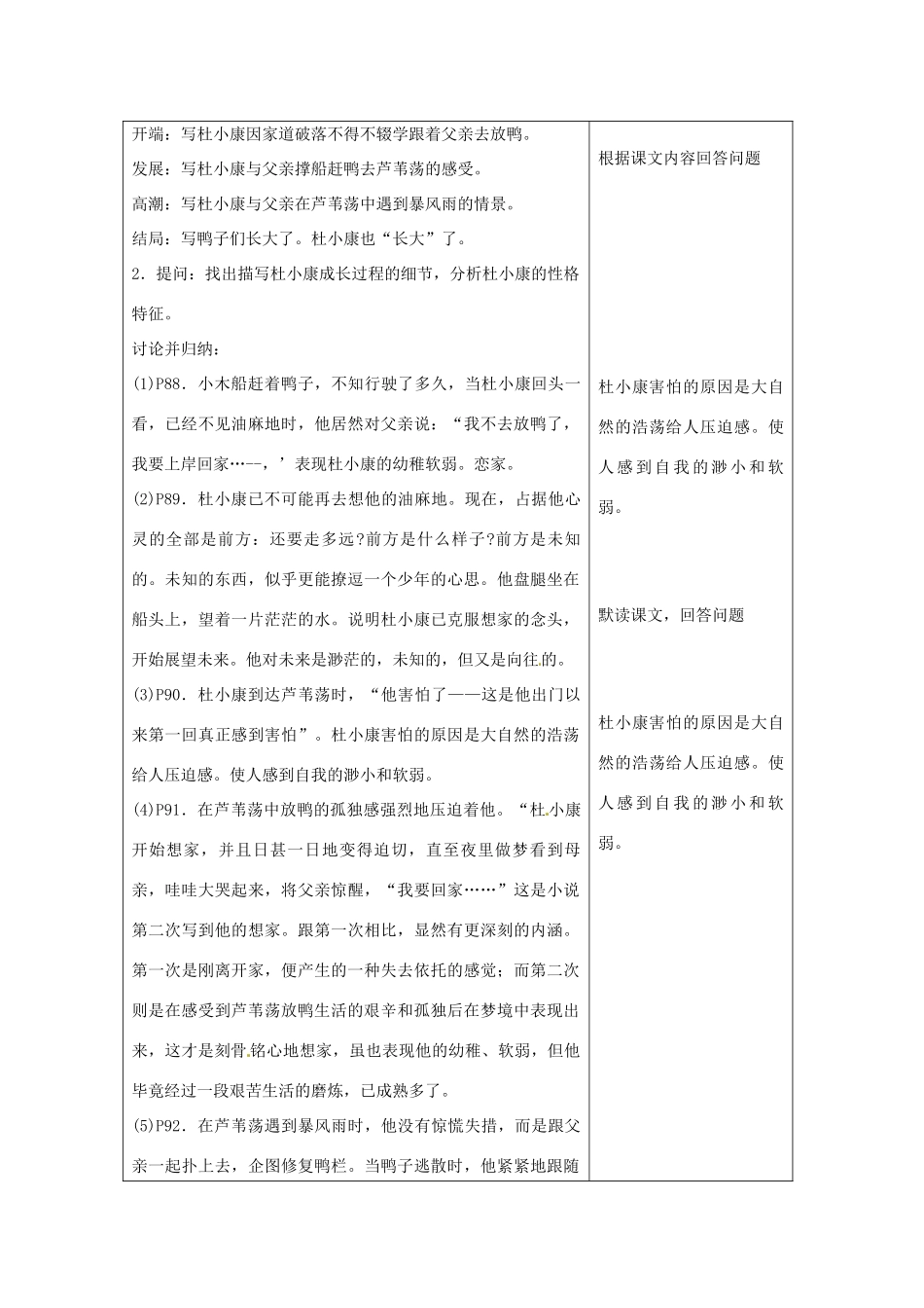 山东省烟台20中九年级语文《孤独之旅》教案_第3页