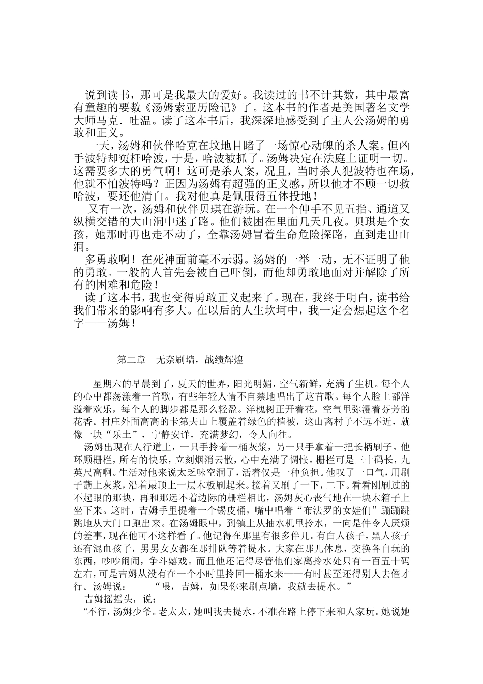 《汤姆索亚历险记》_第2页