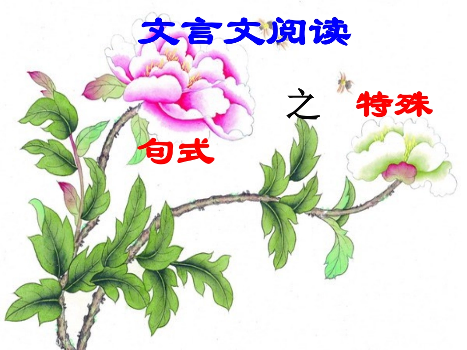 文言特殊句式_第1页