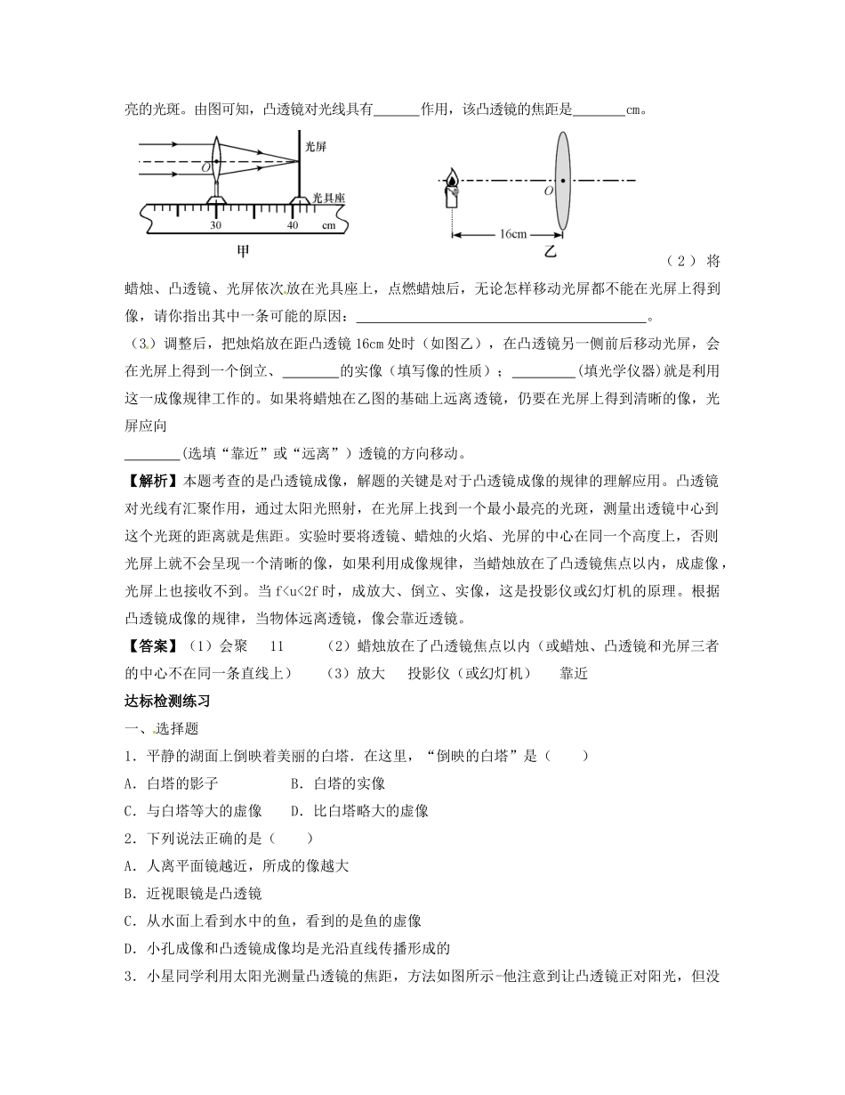 福建东侨经济开发区中学九年级物理下册《光现象》教案 北师大版_第3页