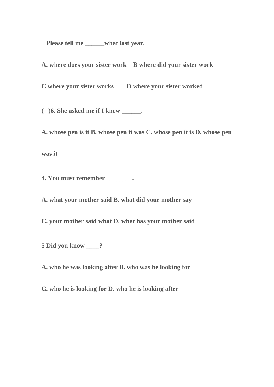 宾语从句练习题3_第2页