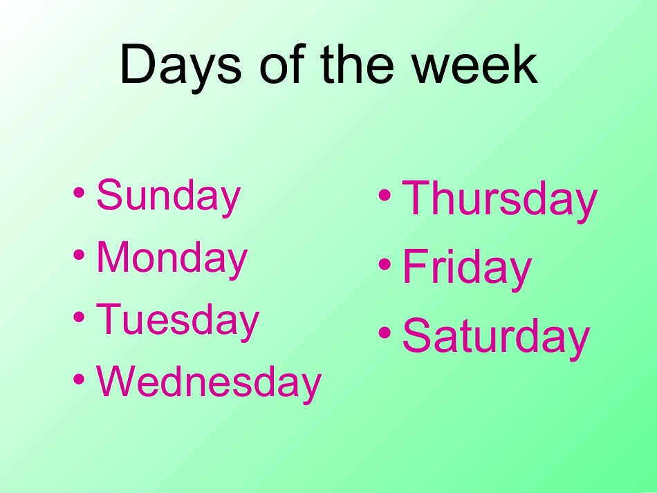 四年级英语下册《Unit_2_Lesson_11》PPT课件之三(冀教版)(1)_第2页