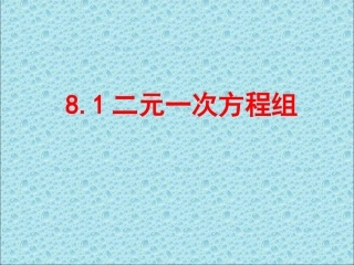 《81二元一次方程组》课件4(1)