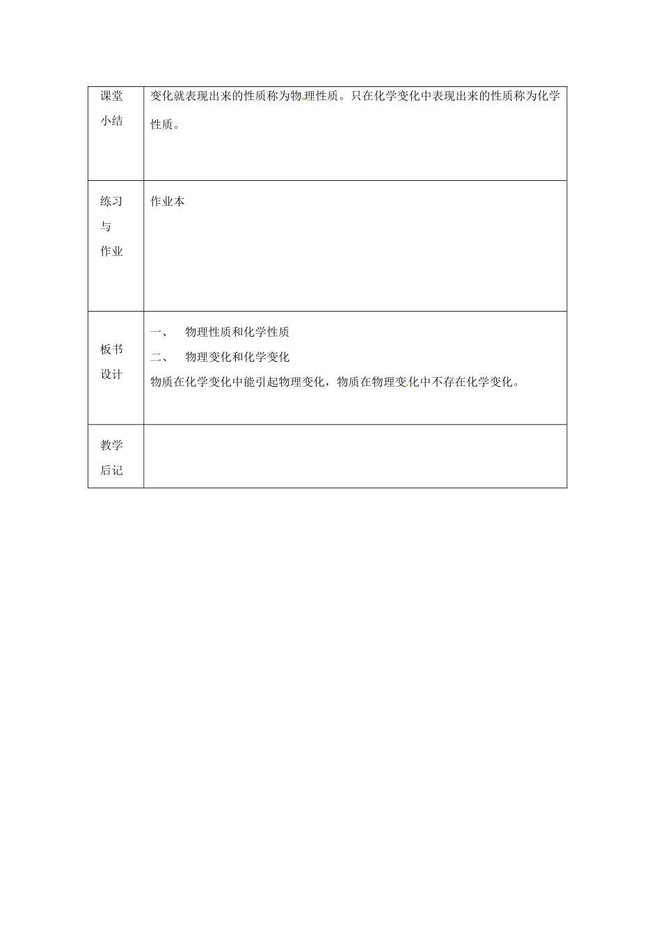 浙江省绍兴县杨汛桥镇中学七年级科学上册 4.6 物理性质与化学性质教案 浙教版_第3页