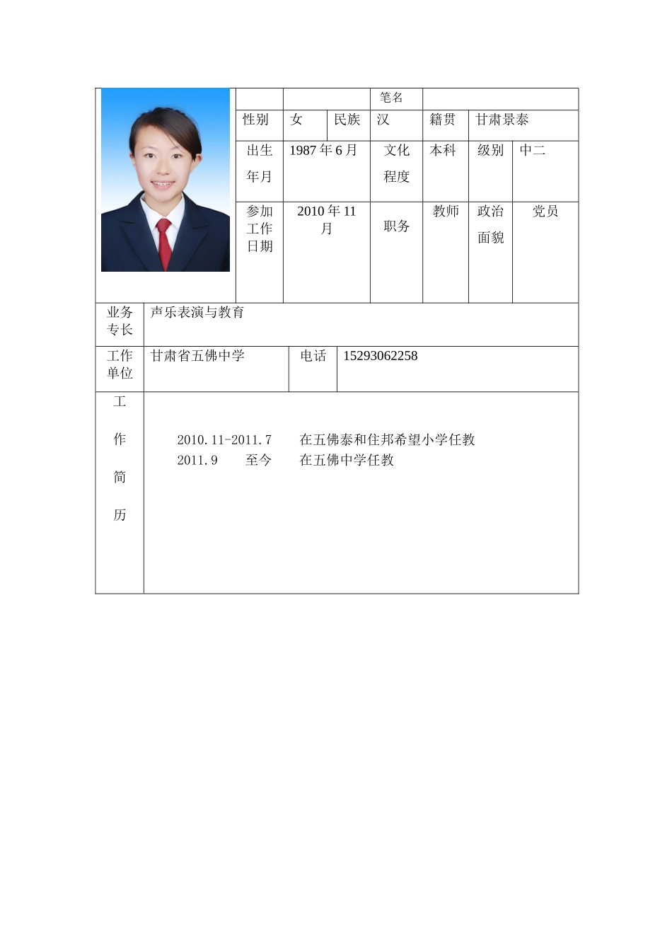 市音协入会申请表(刘晓倩)_第2页