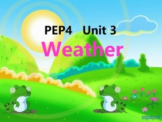 2014新版PEP小学英语四年级下册Unit3Weather_A_Let's_learn