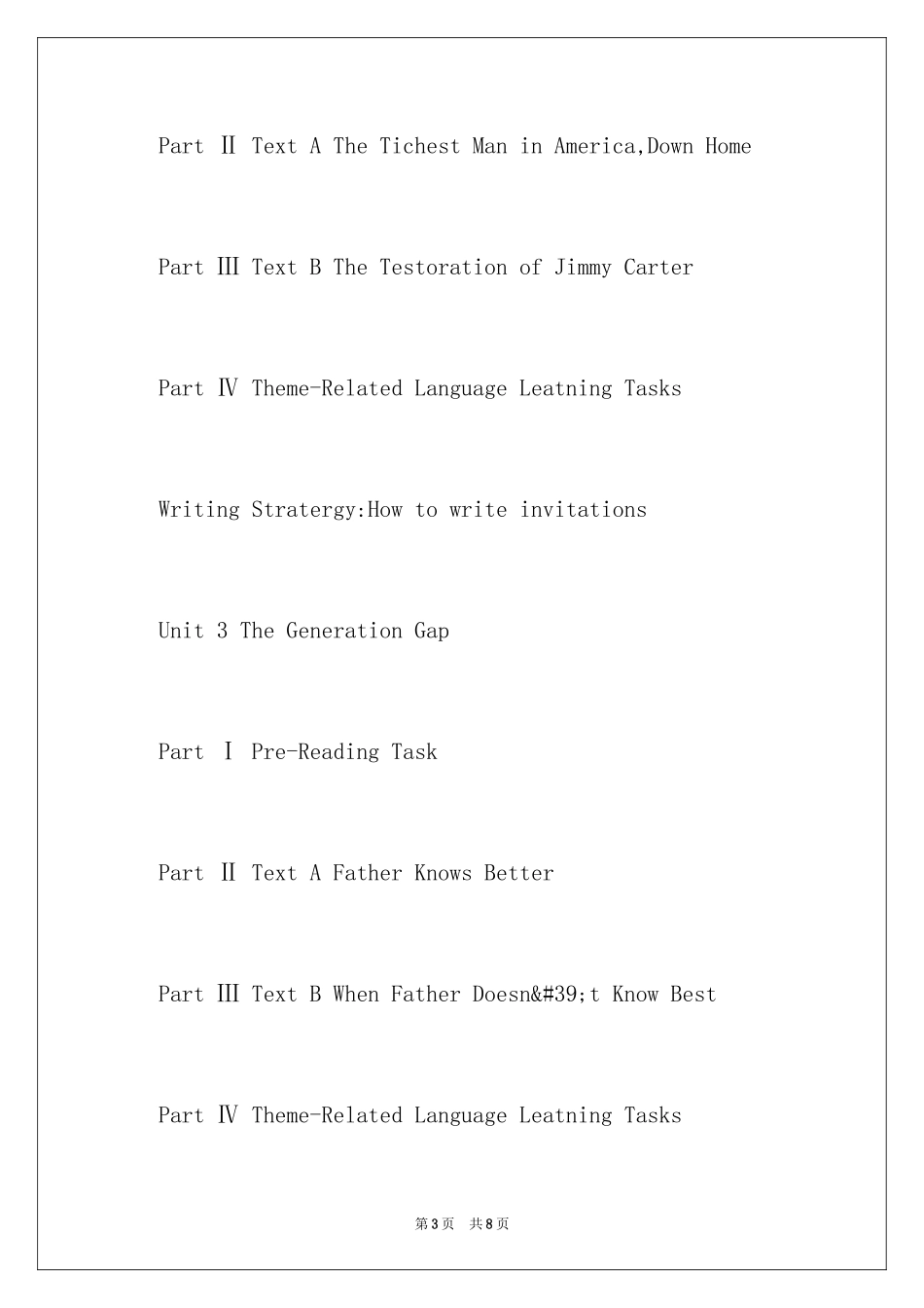 2024大学英语综合教程2第2版(戴炜栋何兆熊著)课后答案_第3页