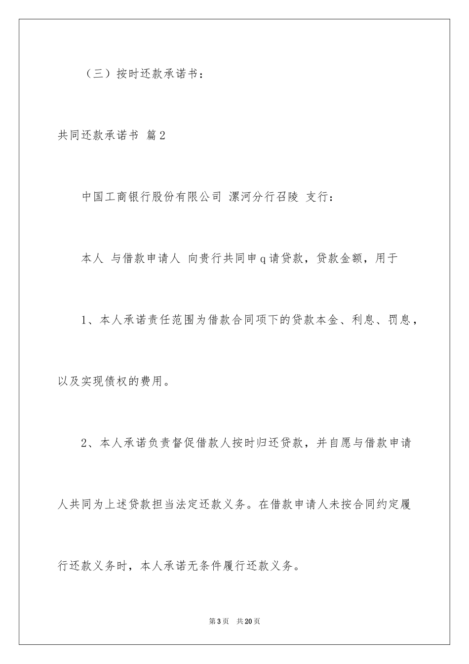 2024共同还款承诺书_19_第3页