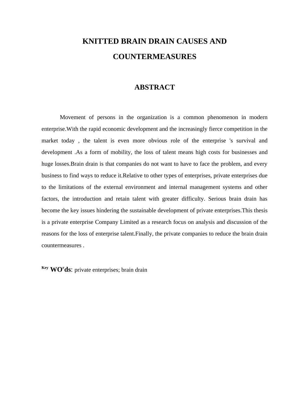 XX公司人才流失的原因及对策研究_第3页