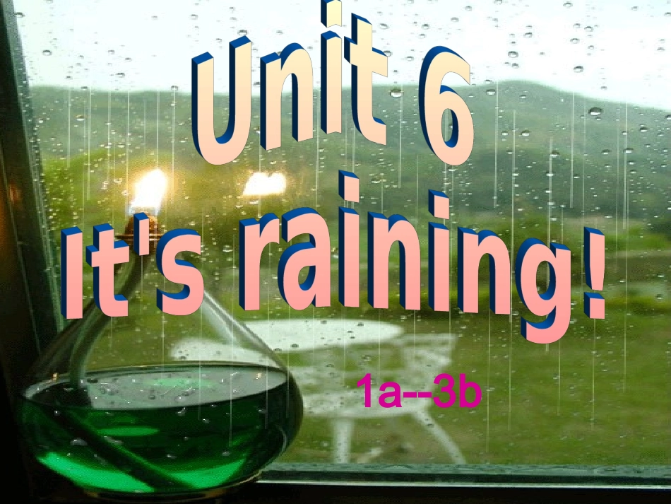 七年级英语下册《Unit7_It’s_raining_Section_A》课件_第1页