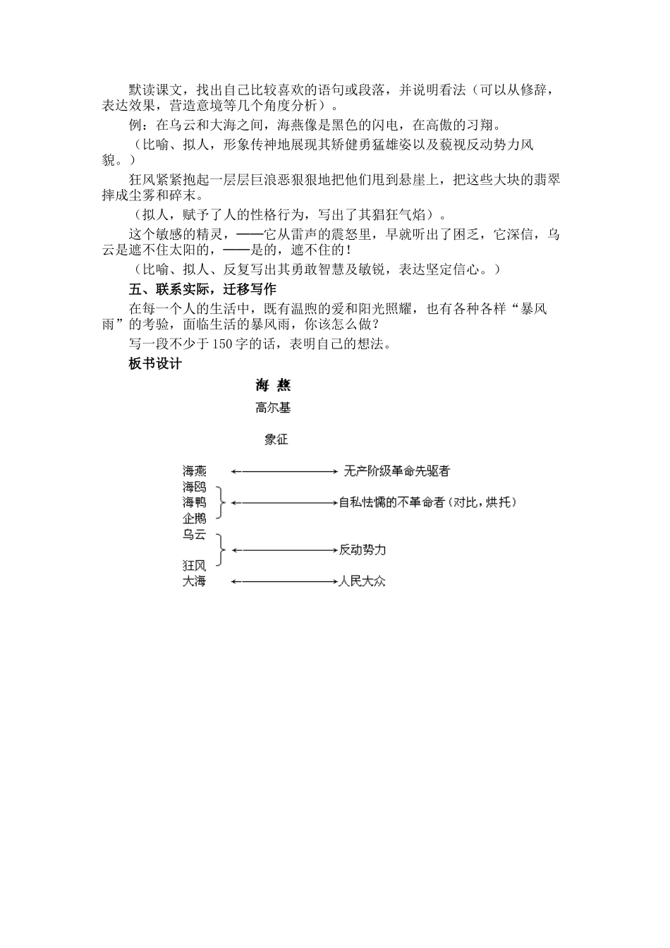《海燕》教学设计_第3页