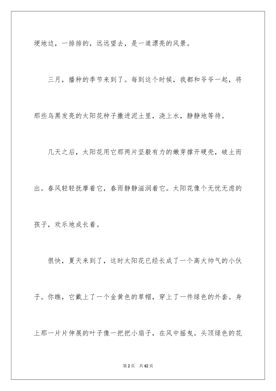 2024太阳花作文_11_第2页