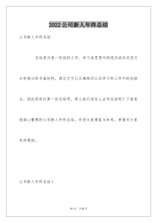 2024公司新人年终总结_1