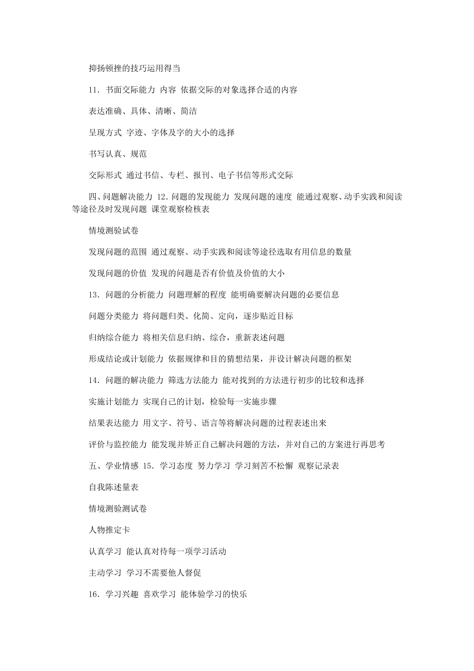 小学生学业成就评价指标_第3页