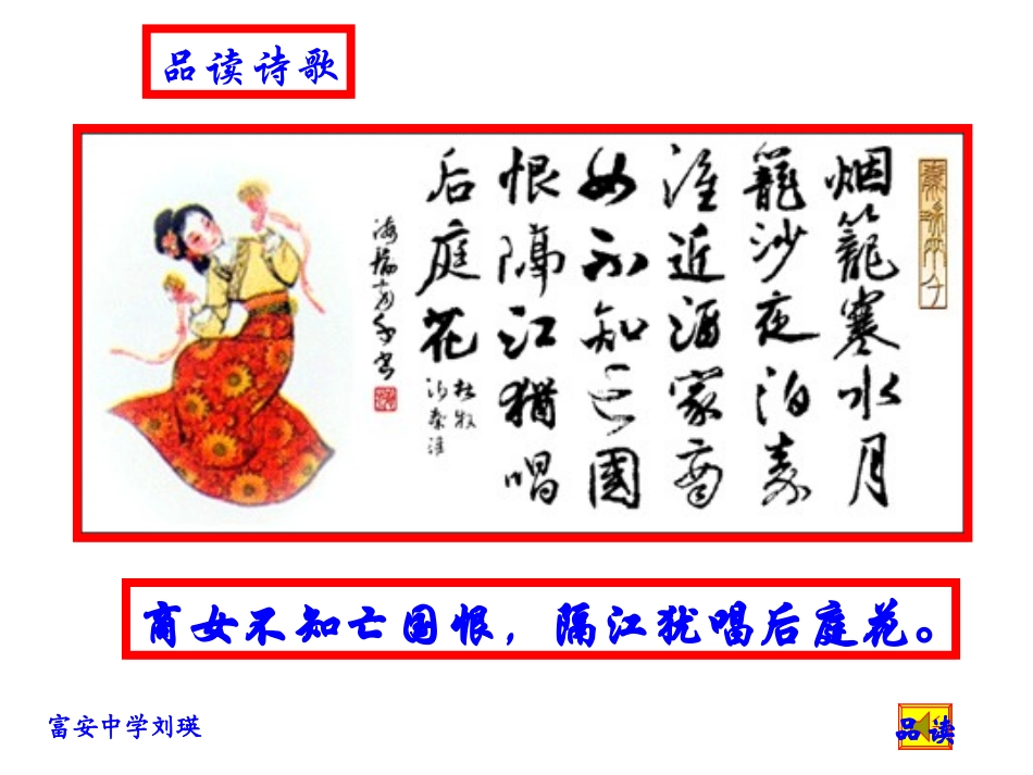《泊秦淮》(教学课件）_第3页