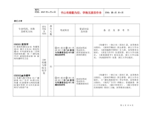 浙江大学新闻学考研信息
