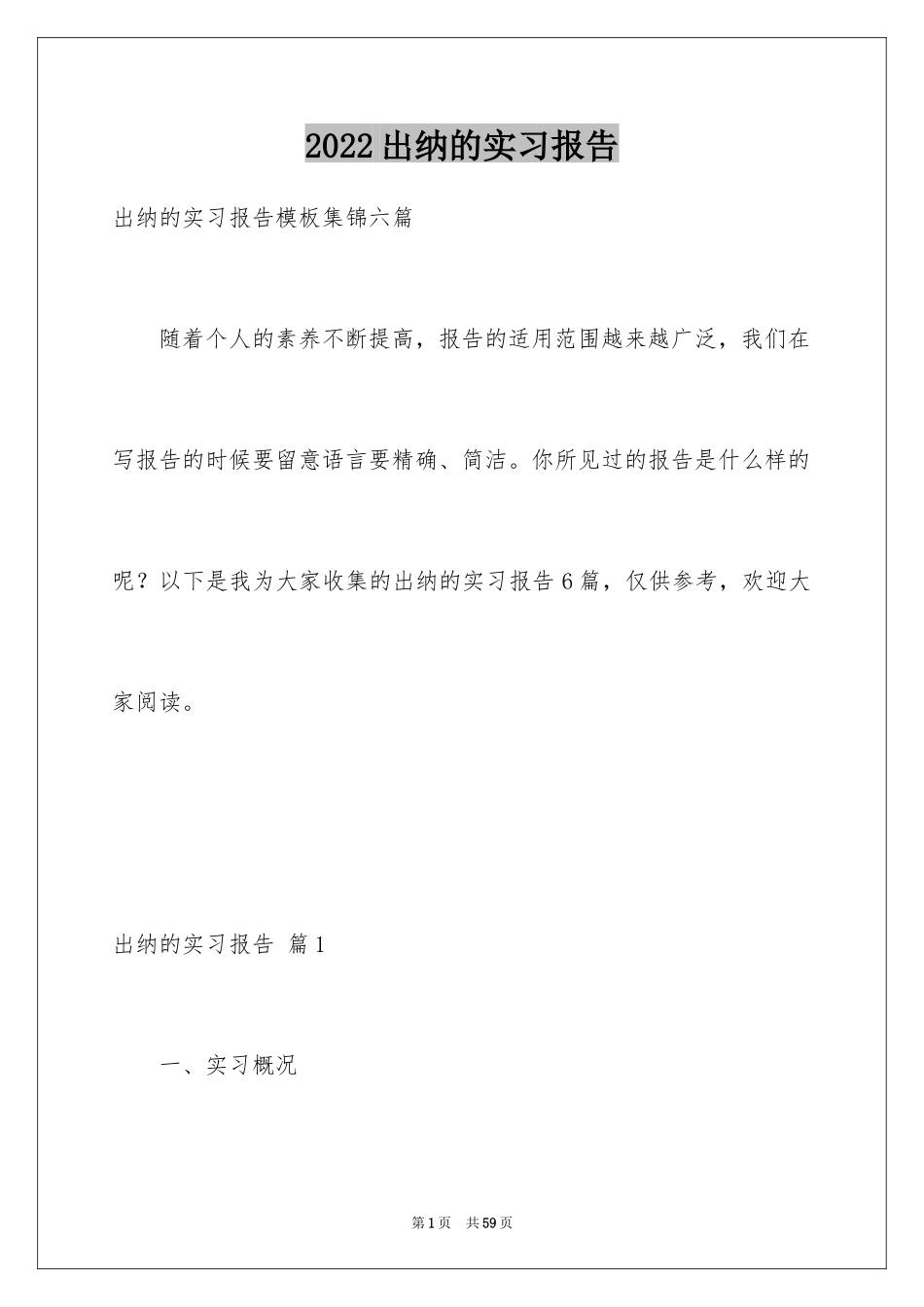2024出纳的实习报告_13_第1页