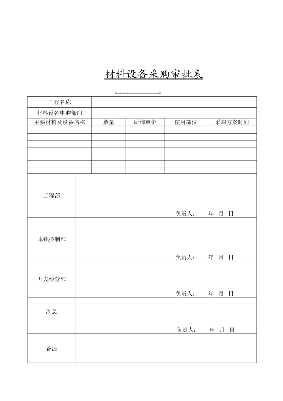 房地产工程管理表格_第2页