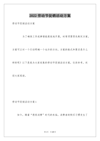 2024劳动节促销活动方案_1