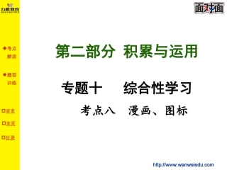 专题十考点八漫画、图标