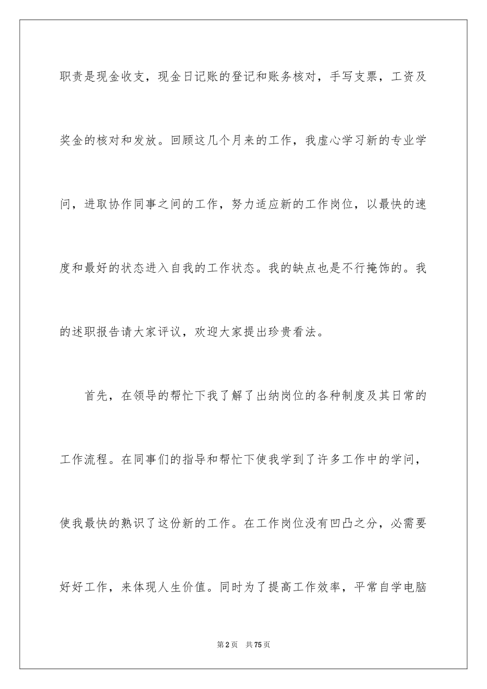 2024出纳年度工作总结_11_第2页