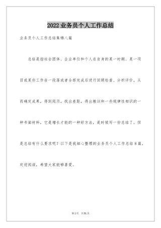 2024业务员个人工作总结_15