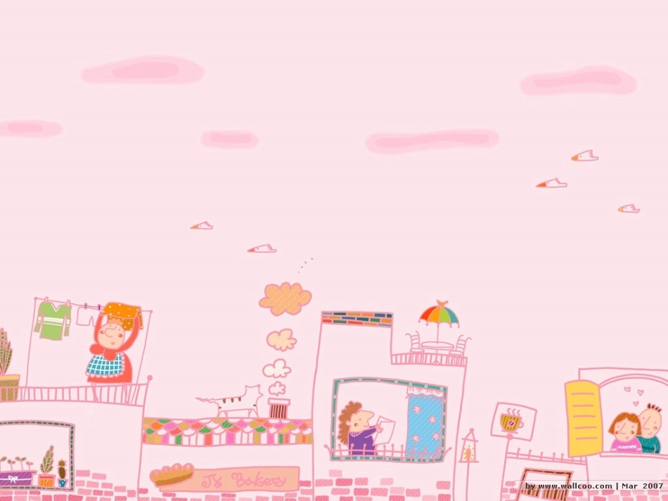 小清新背景PPT模板_第1页