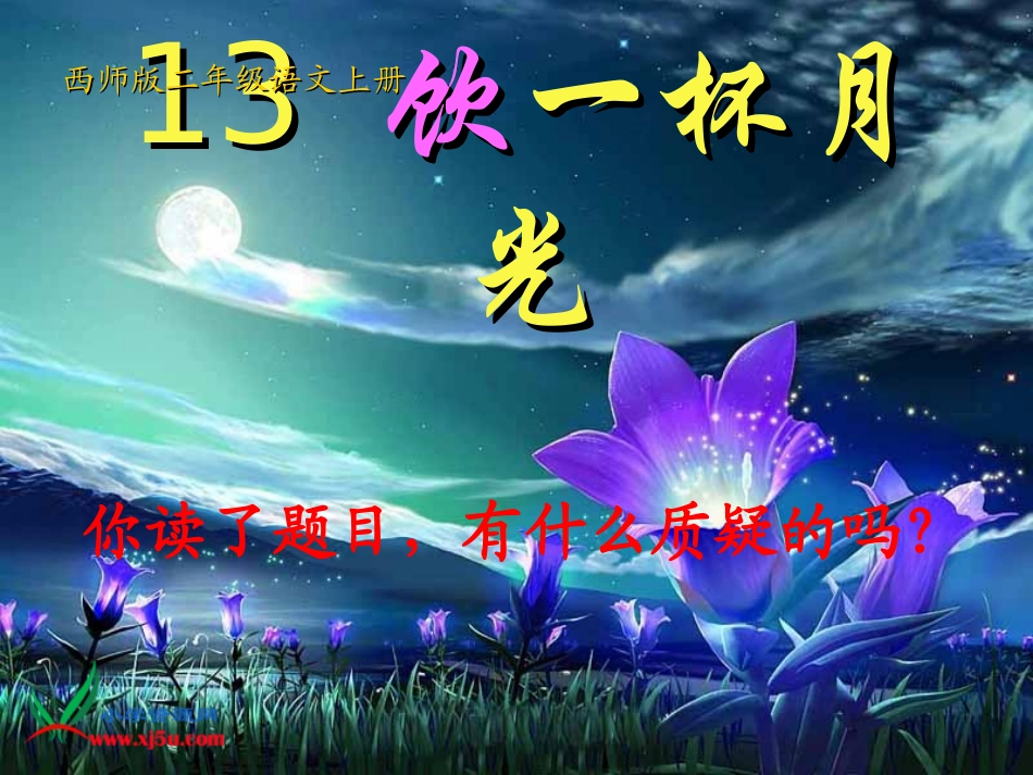 西师大版-饮一杯月光PPT课件_第2页