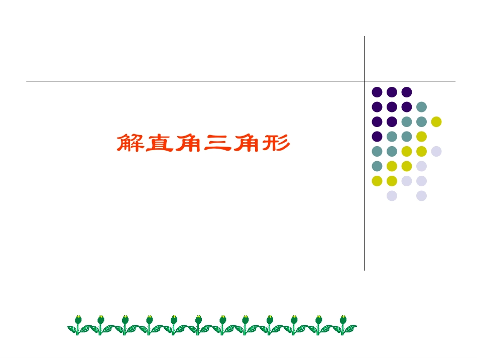 解直角三角形总复习(1)_第1页