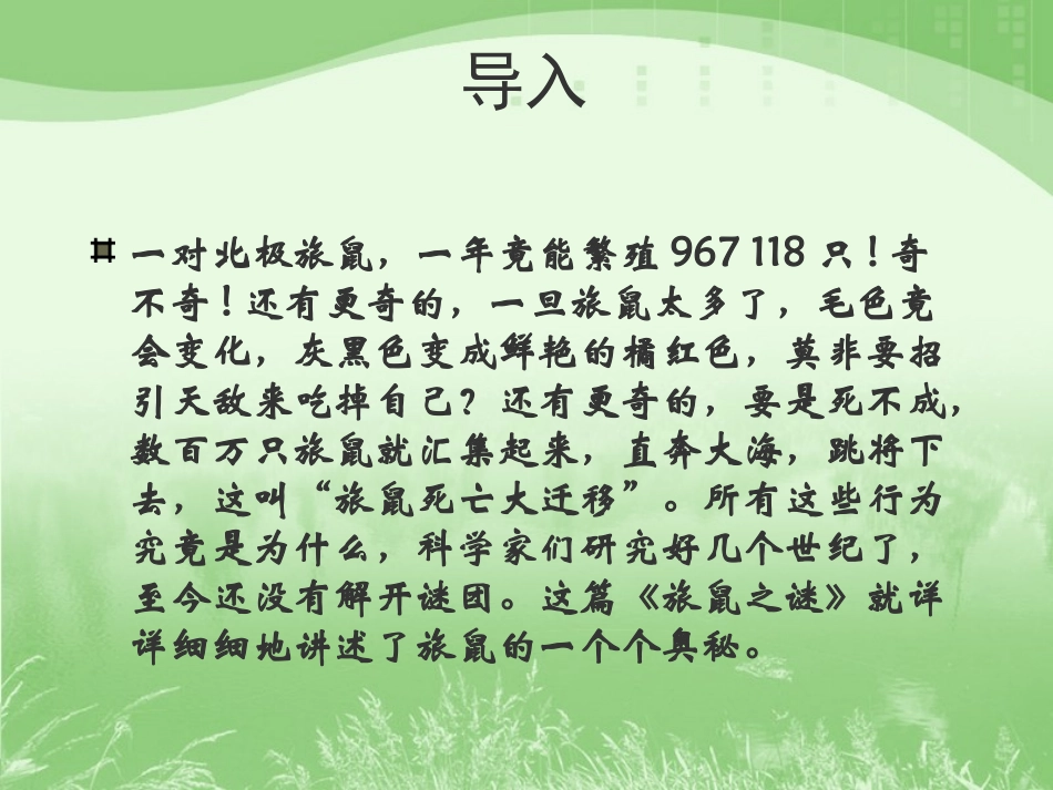 旅鼠之谜课件_第3页