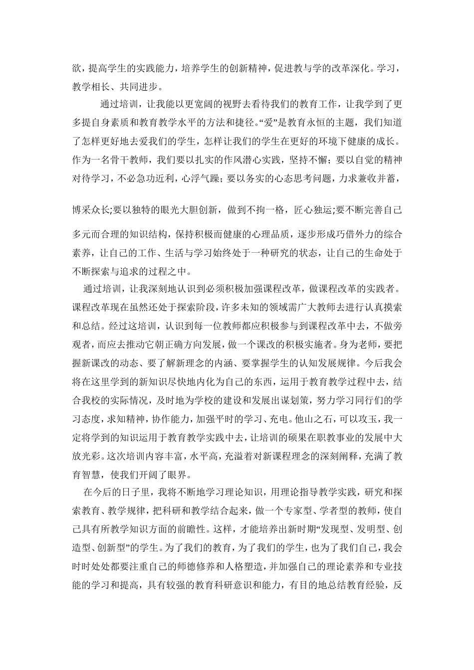 2013暑期数学骨干教师培训心得体会_第3页