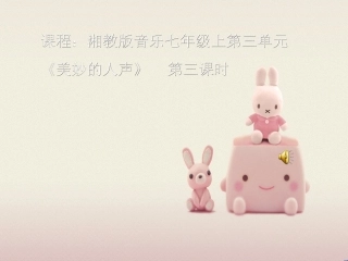 音乐美妙的人声刘家珍课件