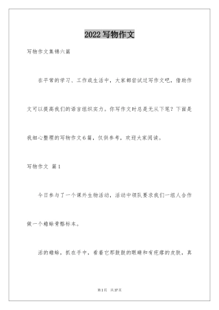 2024写物作文_237