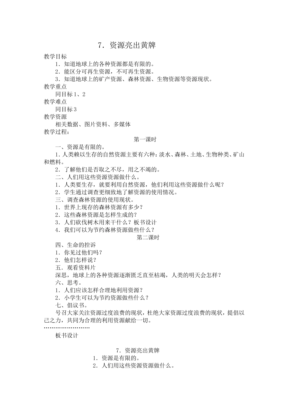 资源亮出黄牌_第1页