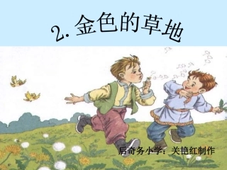 《金色的草地》课件