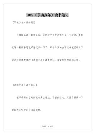 2024《顶碗少年》读书笔记_3