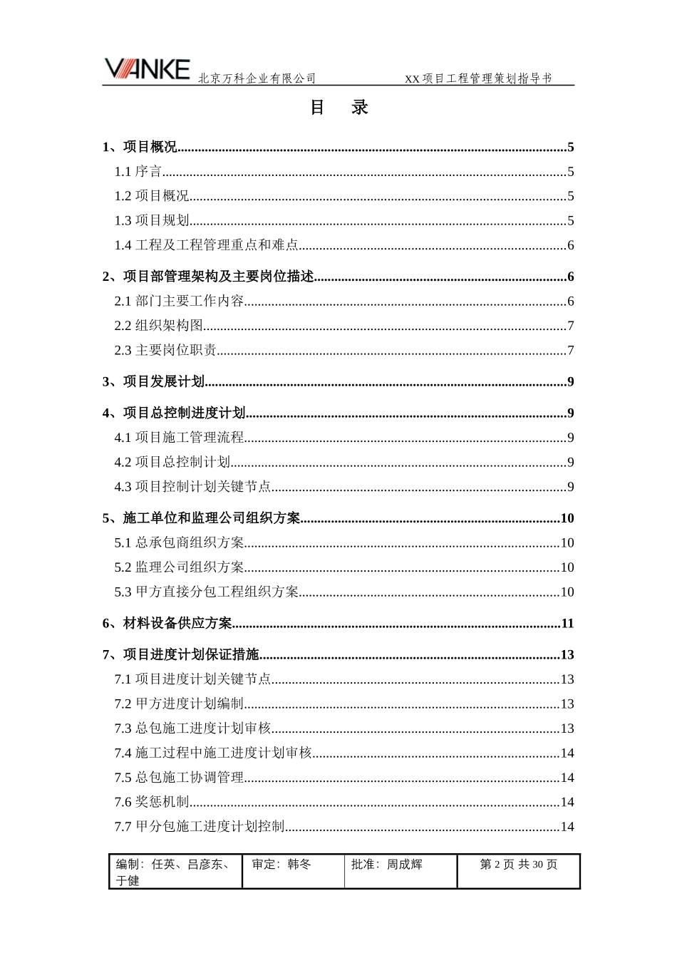 某地产工程管理策划指导书30P_第2页