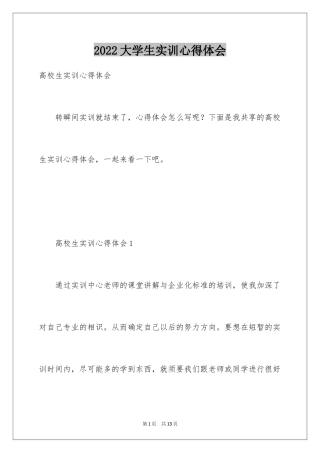 2024大学生实训心得体会_2