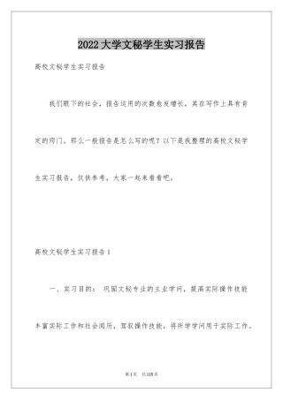 2024大学文秘学生实习报告_1