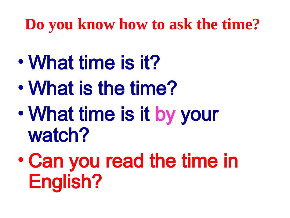 2013__人教版七年级英语下Unit_2A__What_time_do_you_go_to_school_第3页