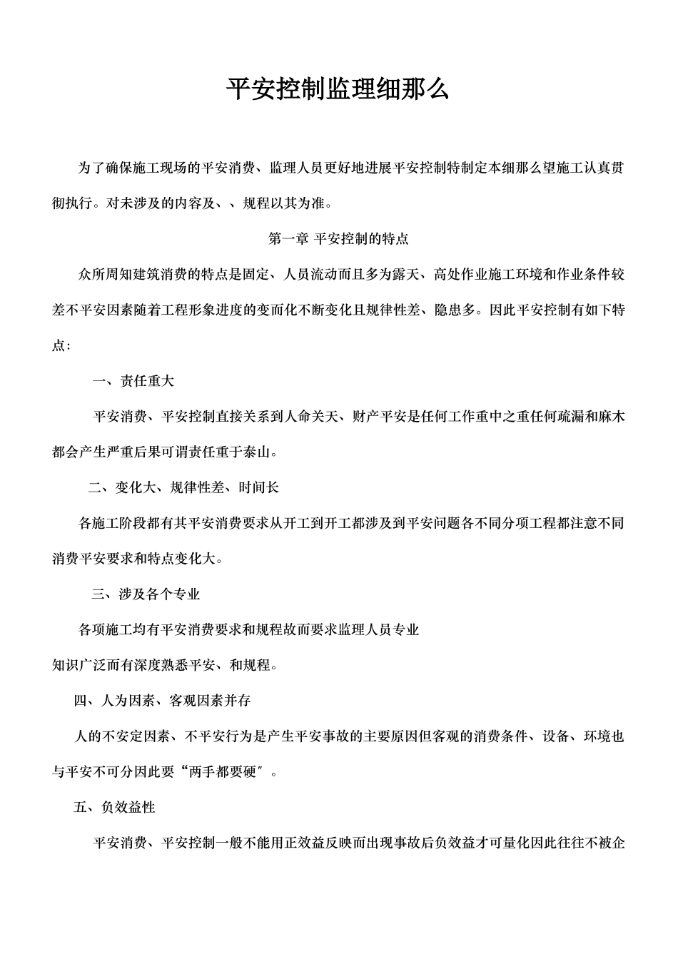 安全控制监理细则_第1页