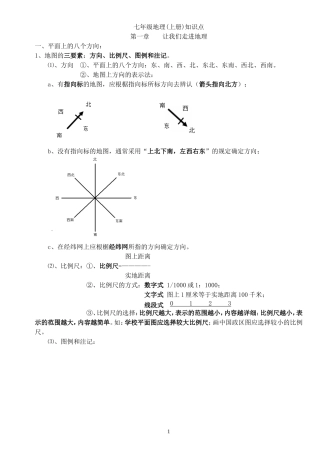 初中地理会考复习题