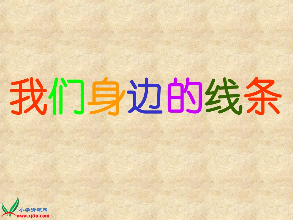 《我们身边的线条》课件(人美版一年级美术下册课件)_第1页