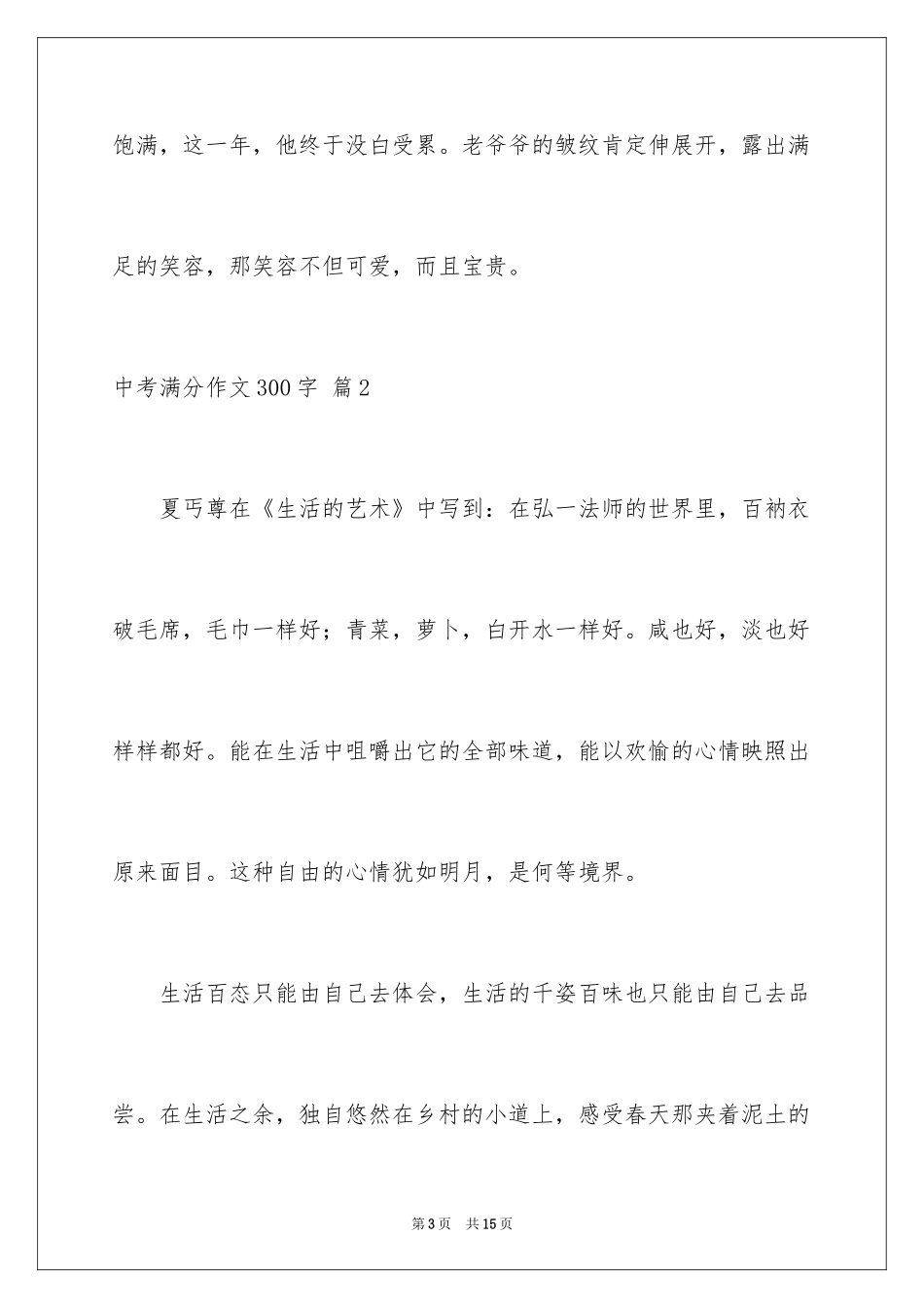 2024中考满分作文300字_20_第3页