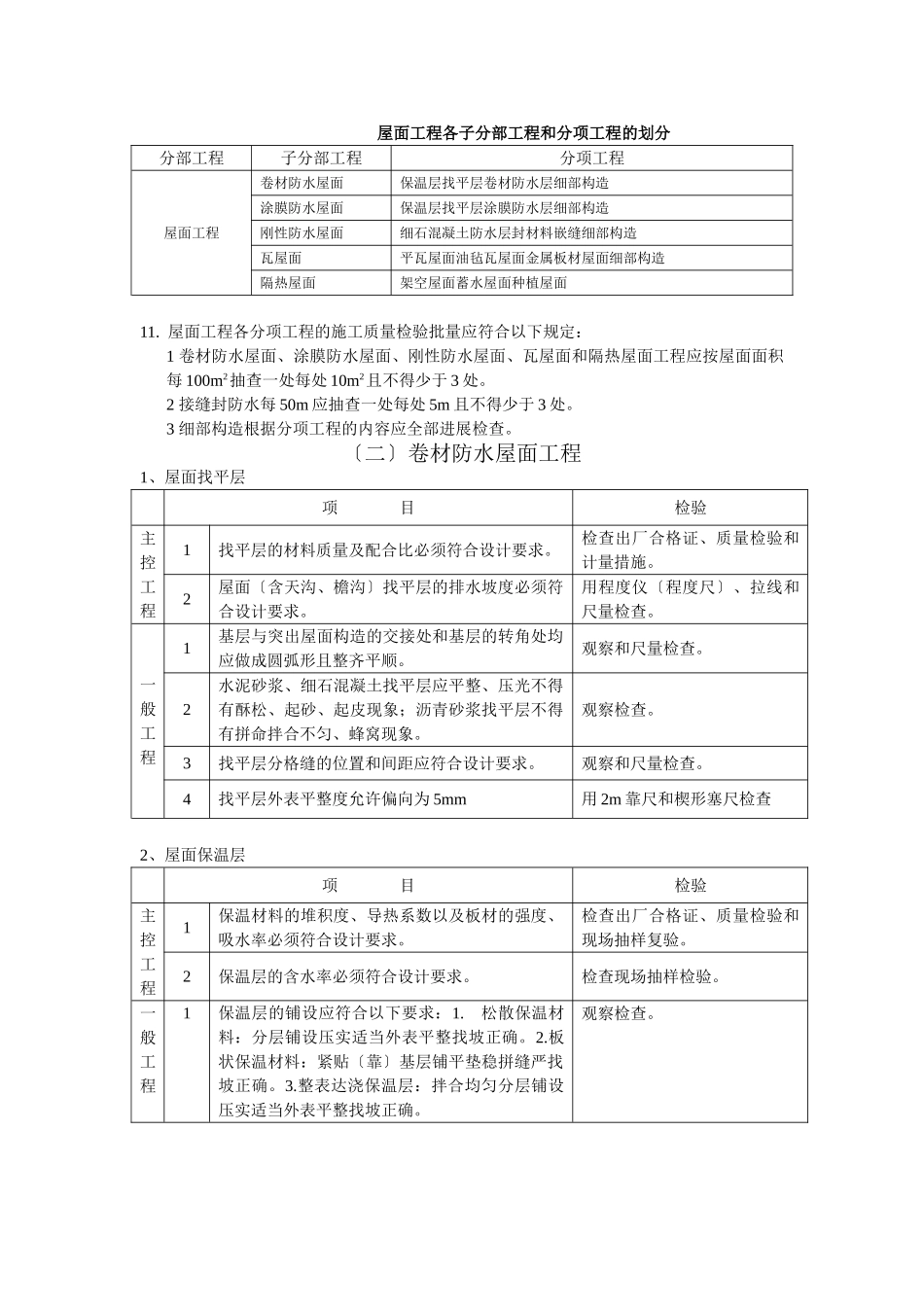 屋面工程施工质量监理实施细则q_第2页