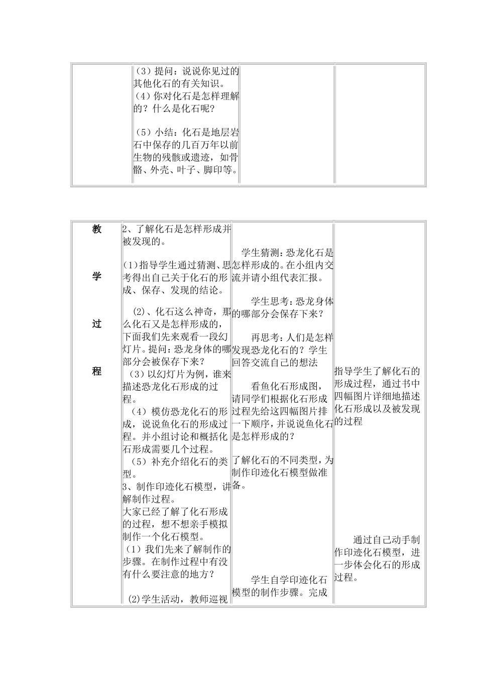 《化石告诉我们什么》教学设计_第3页