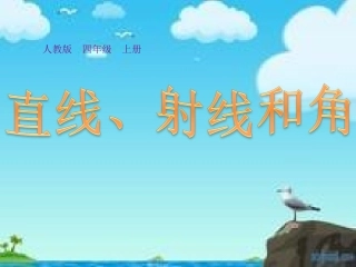 人教版四年级上册_直线、射线和角