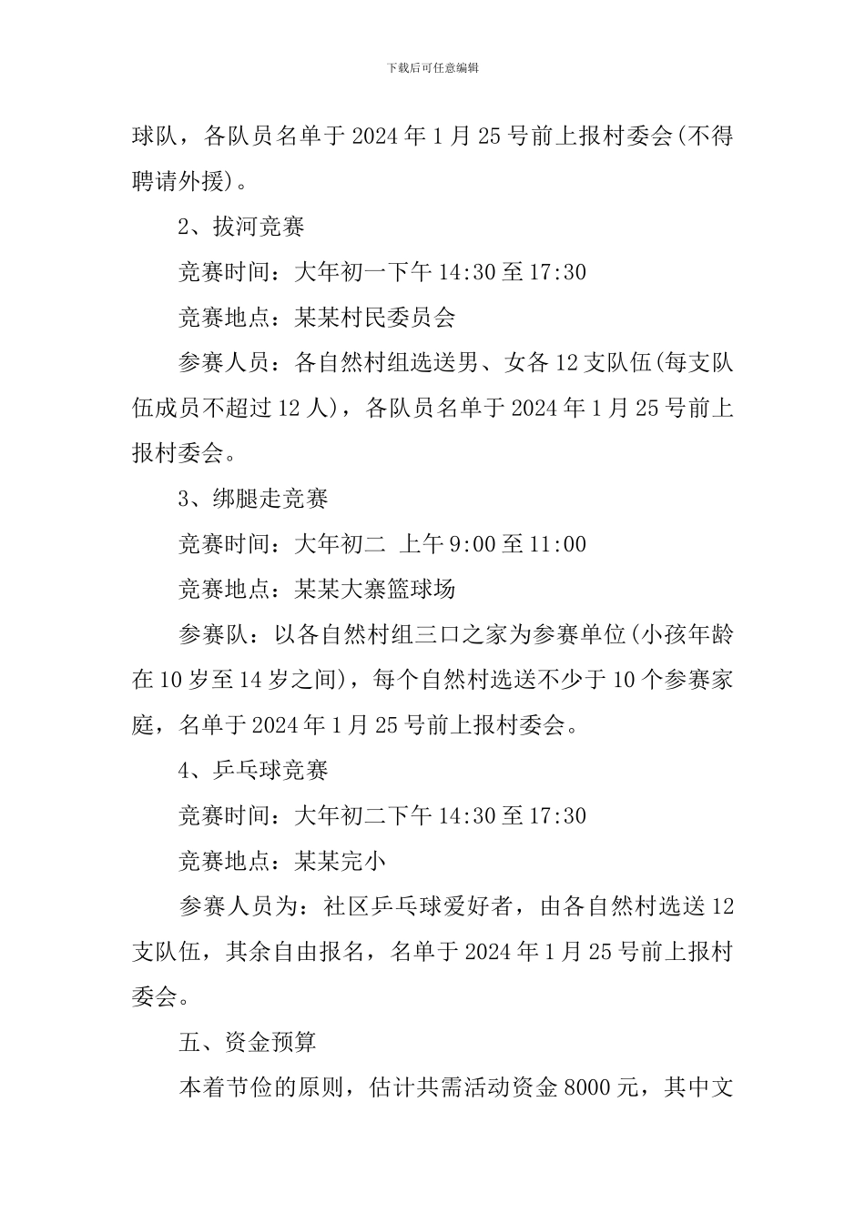 村春节活动策划方案_第3页