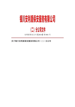 公司红头文件样本 (二)